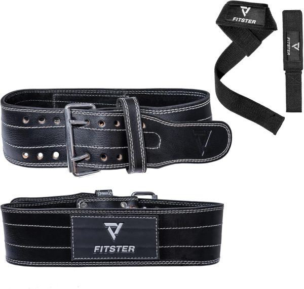 Fitster Weight Lifting Belt and Straps - Lifting Belt for At...