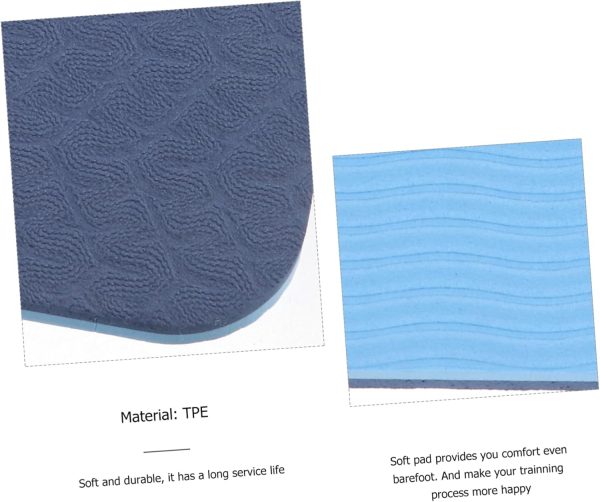 4pcs Tpe Yoga Mat Stretching Mat Mats Pads Gym Wheel Workout...