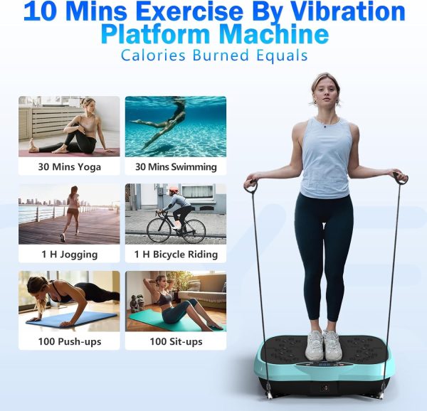 Vibration Plate Exercise Machine for Lymphatic Drainage, Wei...