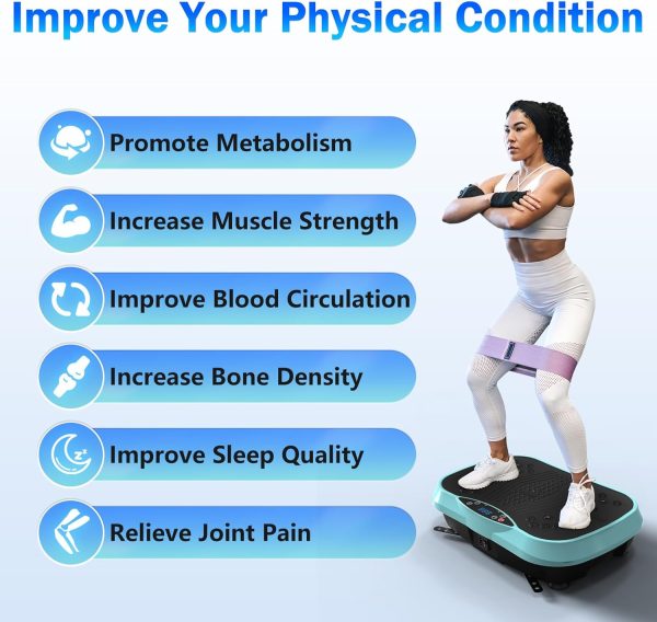 Vibration Plate Exercise Machine for Lymphatic Drainage, Wei...