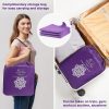Foldable Travel Yoga Mat with Strap & Carrying Bag, TPE Pila...