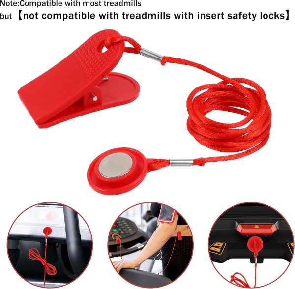 2 Pcs Universal Treadmill Magnetic Safety Key, Running Machi...