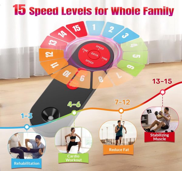 Under Desk Elliptical Machine, Quiet & Compact Electric Peda...