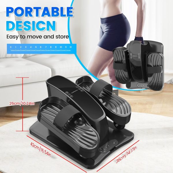 Under Desk Elliptical Exercise Machine, Ellipse Leg Exercise...