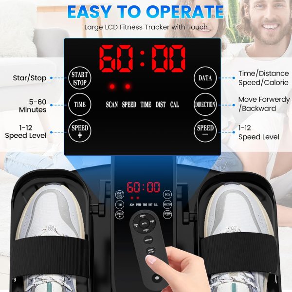 Under Desk Elliptical Exercise Machine, Ellipse Leg Exercise...
