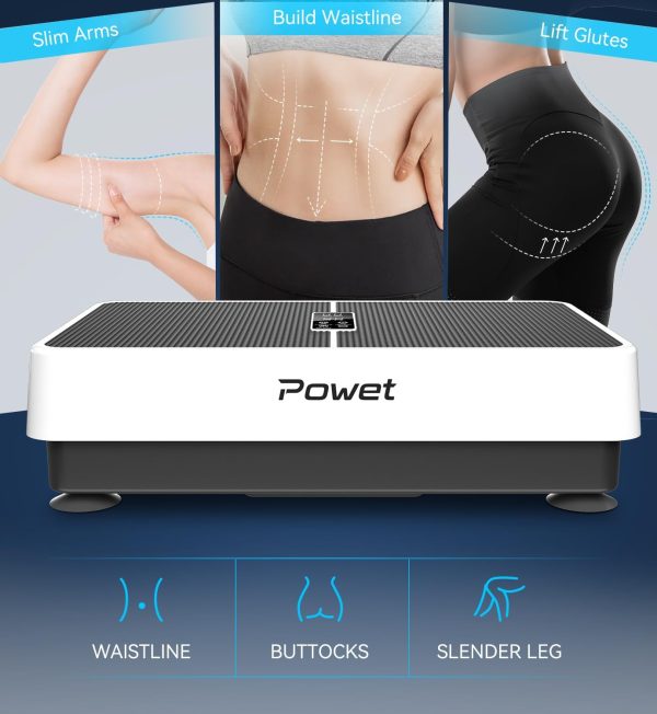 Vibration Plate Exercise Machine, Whole Body Vibrating Plate...