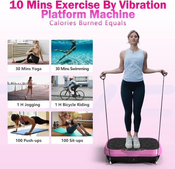Vibration Plate Exercise Machine for Lymphatic Drainage, Wei...