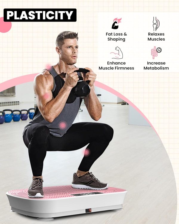 Vibration Plate Exercise Machine with Bluetooth, Vibration P...