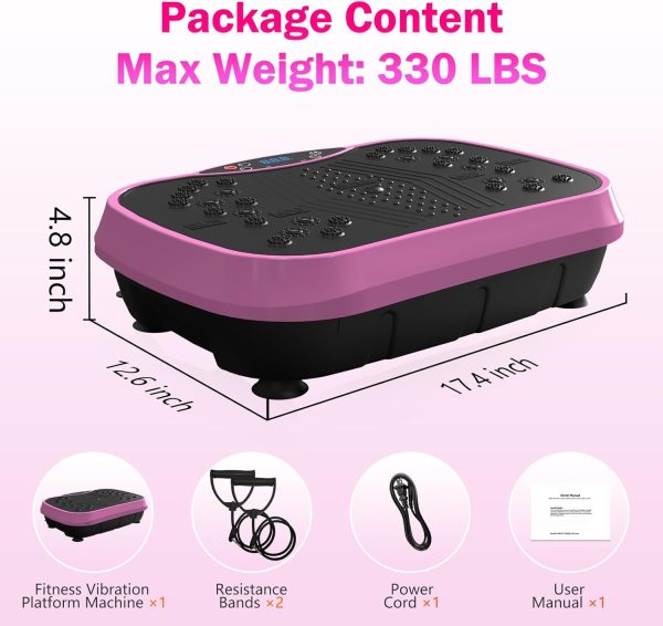 Vibration Plate Exercise Machine for Lymphatic Drainage, Wei...