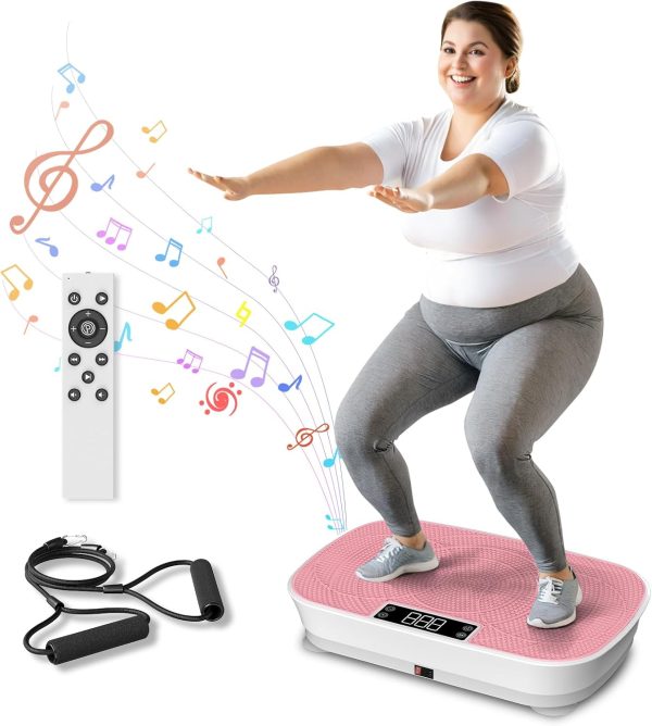 Vibration Plate Exercise Machine with Bluetooth, Vibration P...