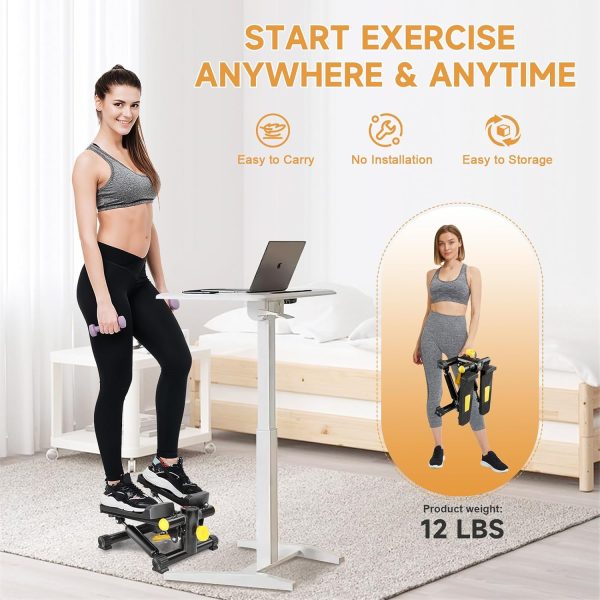 Steppers for Exercise at Home, Mini Stair Stepper with 330LB...
