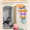 Yoga Mat Holder Wall Mount,Workout Storage Organizer for Hom...