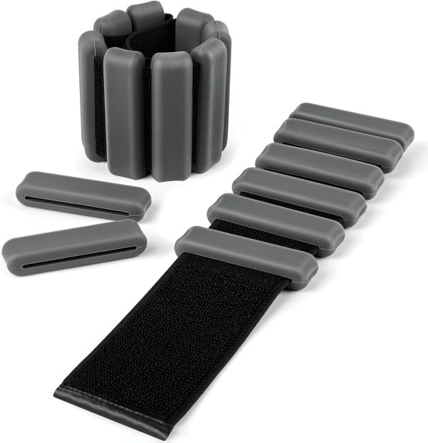 Wrist Weights for Women, Adjustable Arm Weights 1 Pair 2 4 L...
