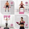 Yes4All Vinyl Hexagon Dumbbell - Dumbbells Set of 2 Hand Wei...