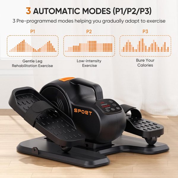 Dripex Under Desk Elliptical Machine, Mini Ellipse Leg Exerc...