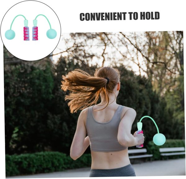 Cordless Skipping Rope Pulley Jump Rope for Fitness Weighted...