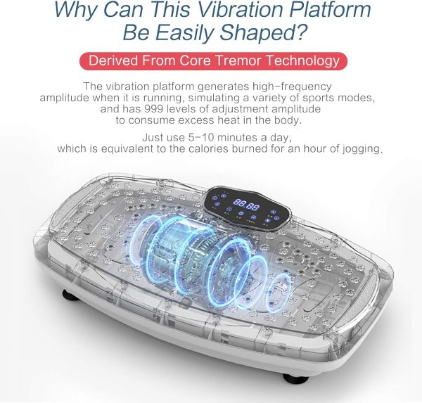 Vibration Plate Exercise Machine Whole Body Workout Vibratio...