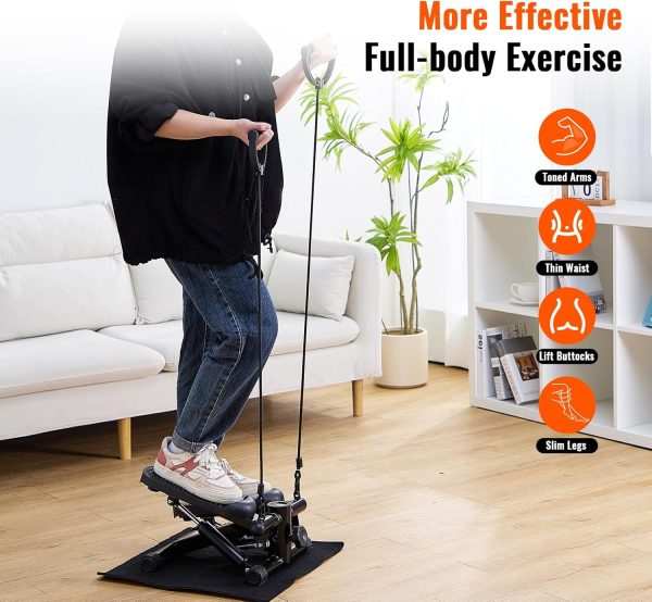 Mini Stair Stepper - Hydraulic Pedal Steppers for Exercise a...