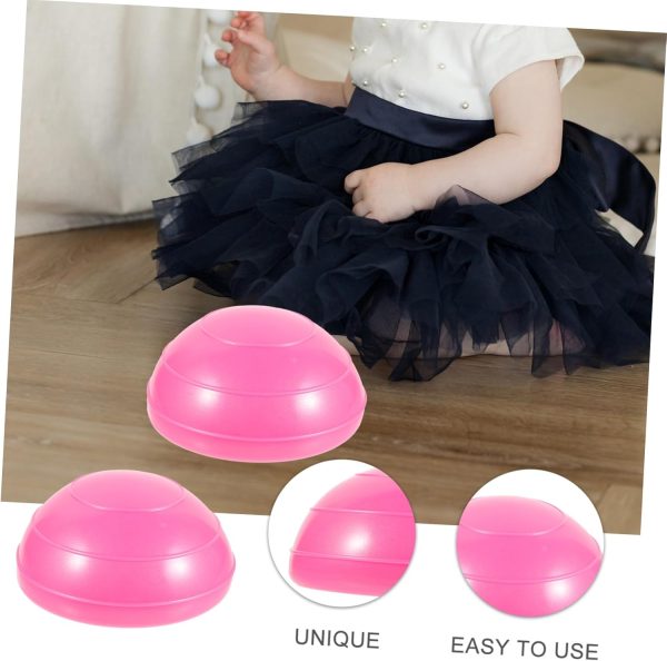 PVC Gym Yoga Ball Rosy Fitness Yoga Ball Sponge Tennis Balls...