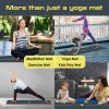 Center Alignment Yoga Mat, Thick, Non-Slip, Large Exercise M...