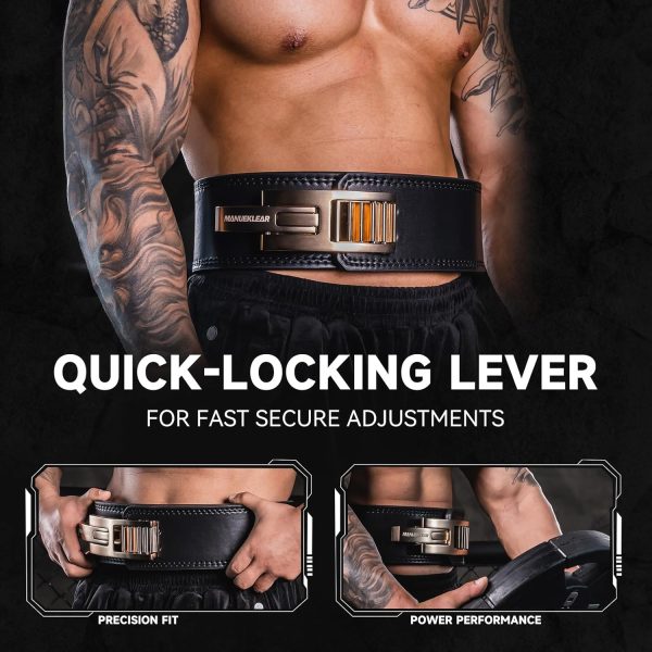 Lever Lifting Belt for Man and Women, Weightlifting with Adj...