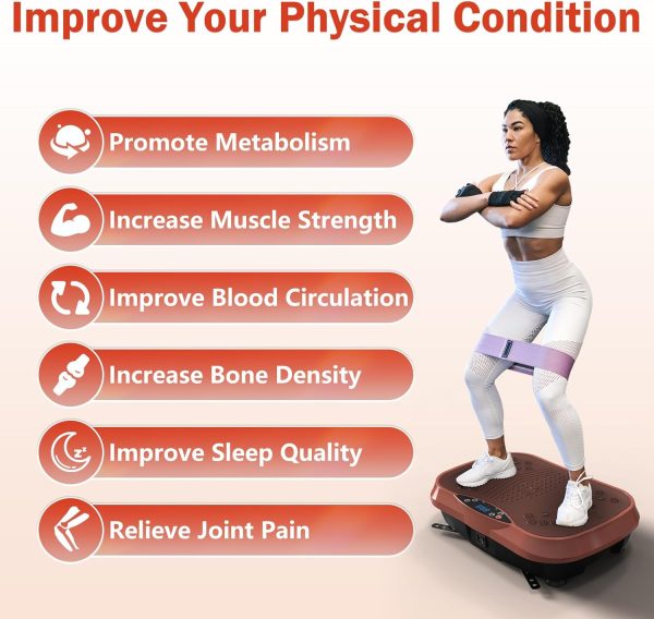 Vibration Plate Exercise Machine for Lymphatic Drainage, Wei...