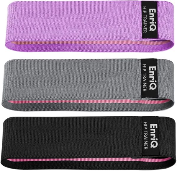 EnriQ Booty Bands Fabric Resistance Bands for Legs and Butt ...