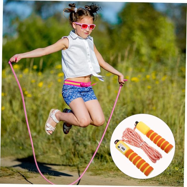 1 Set Jump Rope Jumping Rope Adjustable Rope for Fitness Ski...