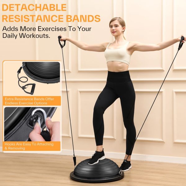 Sportneer Balance Ball Trainer with Resistance Bands and Pum...