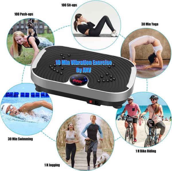 AXV Vibration Plate Exercise Machine Whole Body Workout Vibr...