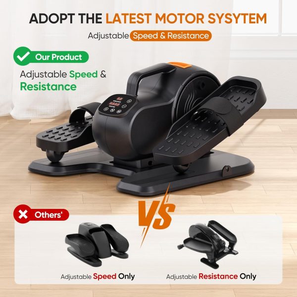 Dripex Under Desk Elliptical Machine, Mini Ellipse Leg Exerc...
