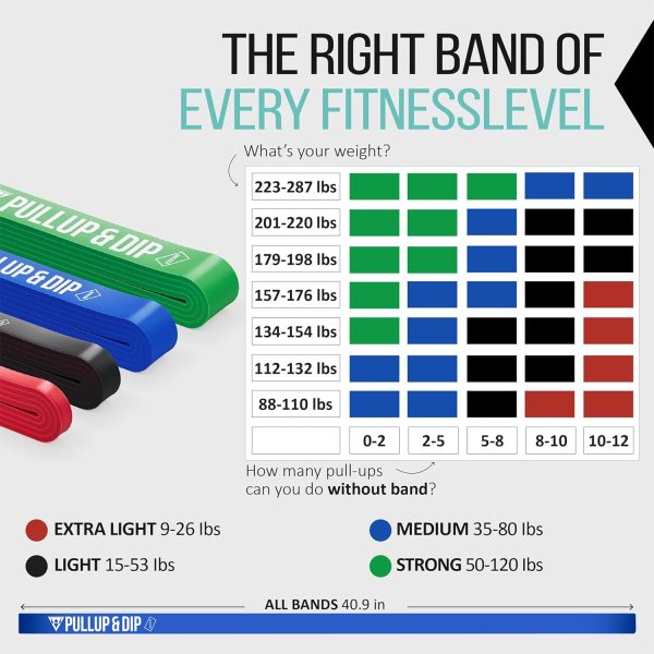 Pull Up Assistance Bands - Pullup & Dip Resistance Bands for...