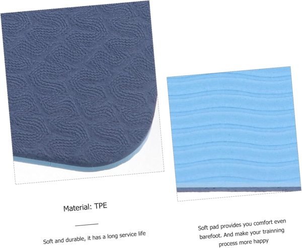 4pcs Tpe Yoga Mat Pads Gym Yoga Mats Wheel Tri Fold Exercise...