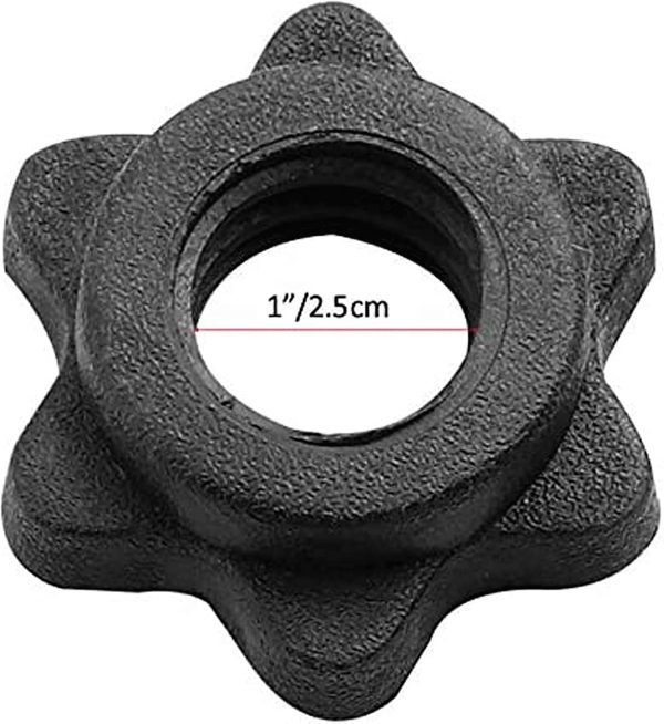 Dumbbell Collars 1 inch Dumbbell Hex Nut Barbell Collar Clam...