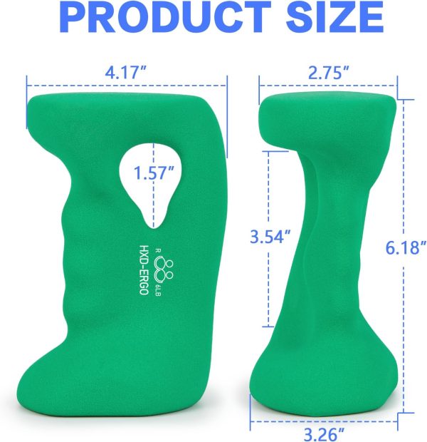 Ergonomic Dumbbells Weights Set-Hand Weights for Women at Ho...