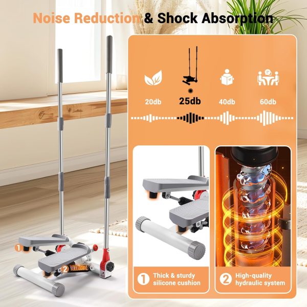 Twist Stepper with Handlebar for Home Exercise, Twisted Stai...