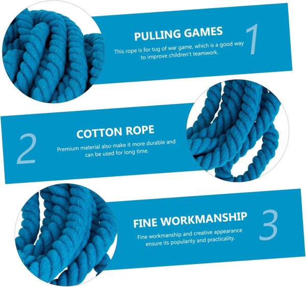 Toddmomy Tug of War Rope Weighted Jump for Men Cordless Cord...