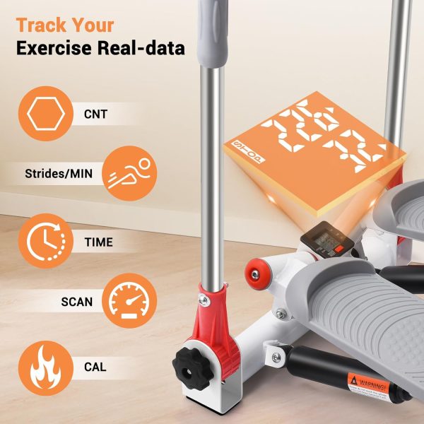 Twist Stepper with Handlebar for Home Exercise, Twisted Stai...