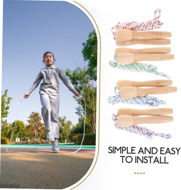4pcs Jump Rope Wire Cord Electric Tricep Machine Bar Cable S...