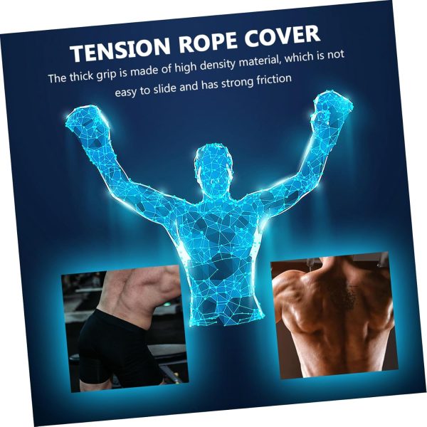 Foot Protective Cover Resistance Bands Chest Fitness Rope Co...