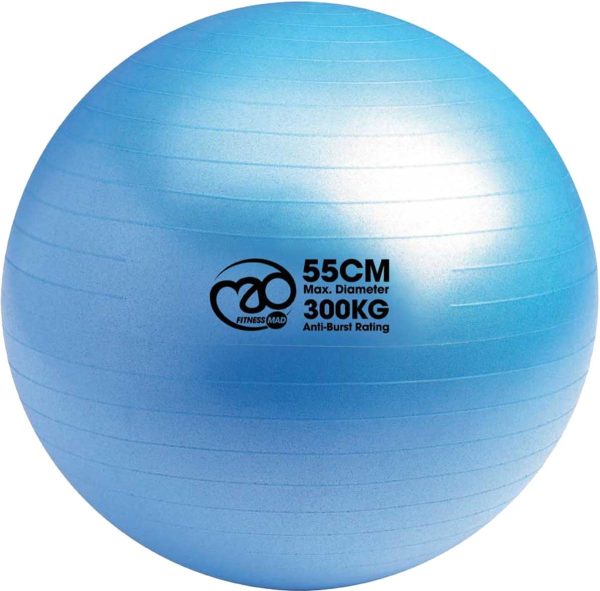 Fitness-Mad 300Kg Burst Resistance Swiss Ball, 45cm/55cm/65c...