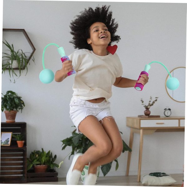 Cordless Skipping Rope Pulley Jump Rope for Fitness Weighted...