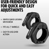 DMoose Fitness Barbell Clips 2" (Pair) - Quick Release Olymp...