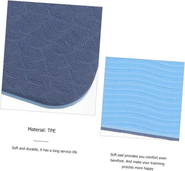4pcs Tpe Yoga Mat Wheel Mats Pads Cushion Stretching Mat Gym...