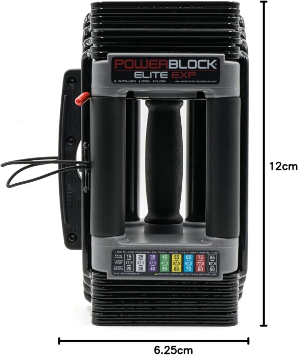 PowerBlock Elite EXP Adjustable Dumbbells, Sold in Pairs, St...
