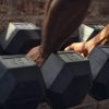LIONSCOOL Odorless Rubber Encased Hex Dumbbells in Pairs or ...