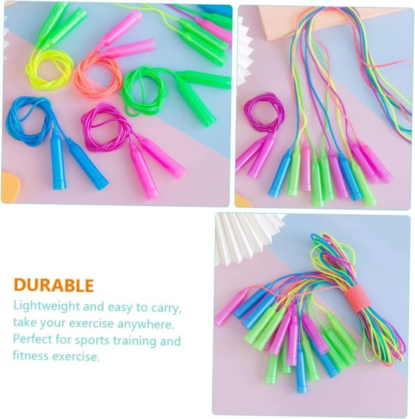 12pcs Color Skipping Rope Speed Rope Adjustable Weighted Jum...