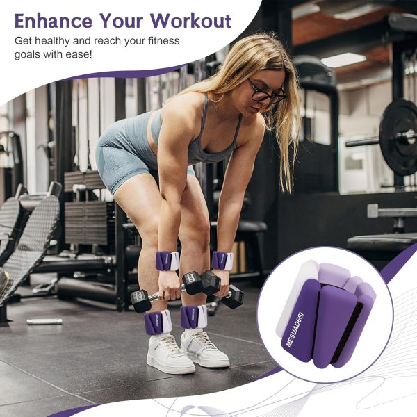Wrist Weights for Women, Set of 2 Adjustable Ankle Weights W...