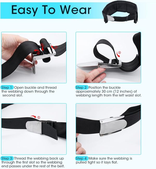 Scuba Weight Belt with 5 Pockets, Quick-Release Buckle Divin...