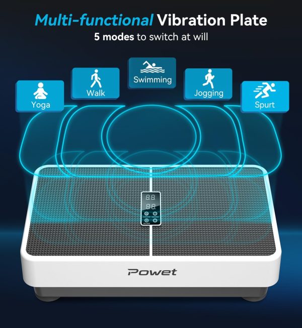 Vibration Plate Exercise Machine, Whole Body Vibrating Plate...